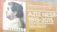 Aziz Nesin Sergisine Boyalı Saldırı