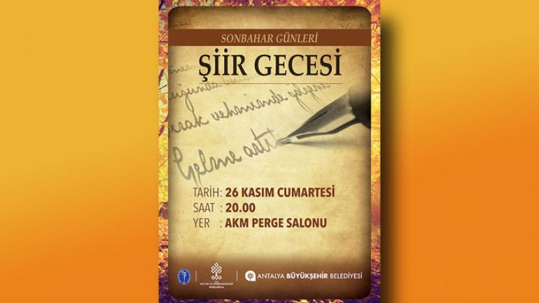 Antalya’da şiir gecesi