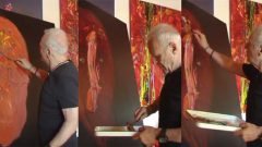 Antony Hopkins resim yaparken