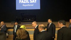 Fazıl Say konserine Cumhurbaşkanı Erdoğan eşi ile katıldı
