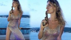 Tuba Ünsal silahlı paylaşımı ile tepki aldı