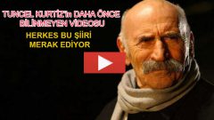 Tuncel Kurtiz şiir okurken bu video ilk kez yayımlanıyor