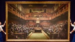 Banksy şempanzeli Avam Kamarası tablosuna rekor fiyat