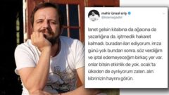 Mahir Ünsal Eriş imza günü ve etkinliklere tövbe dedi