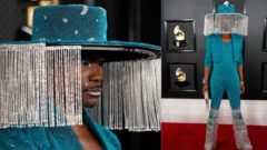 Billy Porter şapkası ile 62. Grammy Ödülleri’nde