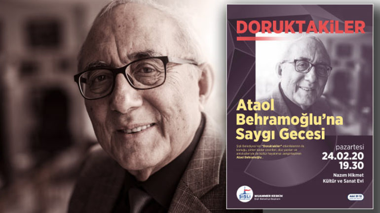Şişli’de Ataol Behramoğlu’na Saygı gecesi