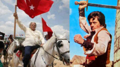 Cüneyt Arkın kılıcını çekip yine kameranın karşısına geçecek