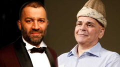 Simge kavuk Şevket Çoruh’un kafasına