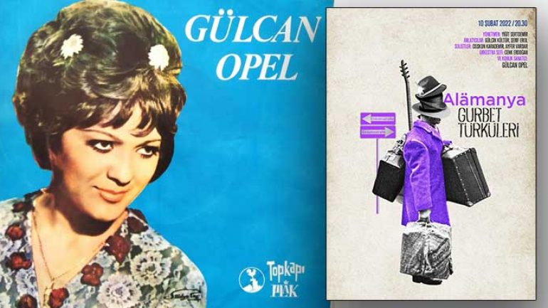 Alamanya Gurbet Türküleri konserinde Gülcan Opel sahnede