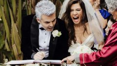 Gökçe Bahadır evlendi nikahtan ilk kareler