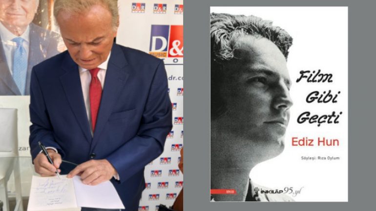 Ediz Hun “Film Gibi Geçti” kitabının imza gününe yoğun ilgi