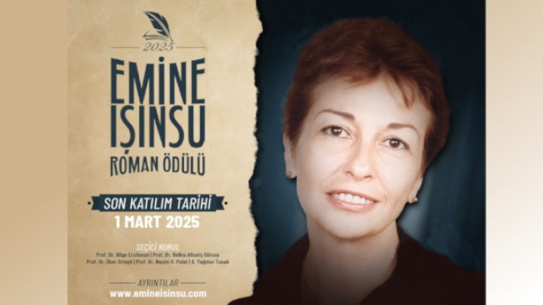 Emine Işınsu Roman Ödülü 2025 başvuruları başladı