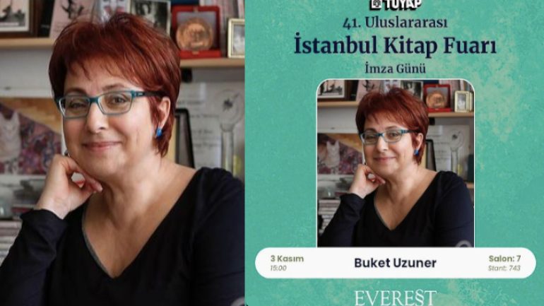 Buket Uzuner imza günü İstanbul Kitap Fuarı’nda