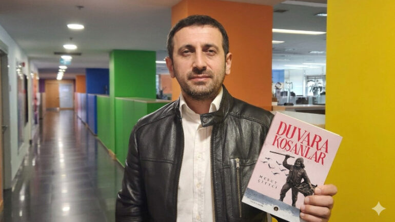 Mesut Çiftçi polisiye roman Duvara Koşanlar ile okurların karşısında